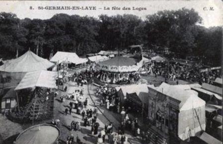vieilles cartes postale de la Fête des Loges à saint germain en laye