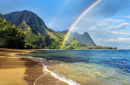 arc en ciel rivage