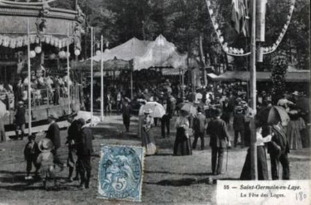 vieilles cartes postale de la Fête des Loges à saint germain en laye
