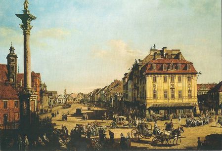 Varsovie Krakowskie Przedmiescie Canaletto 1767