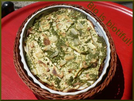 Parmentier végétarien de courgettes aux éclats -copie-1