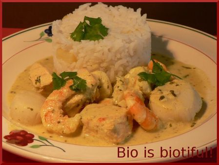 Curry poissons crevettes coco 2