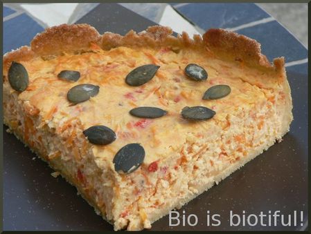 Tarte aux légumes de saison et fromage frais 2
