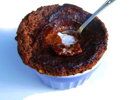 Moelleux au Chocolat Coeur blanc fondant