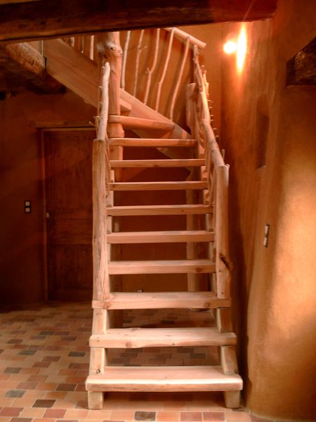escalier rondin 44