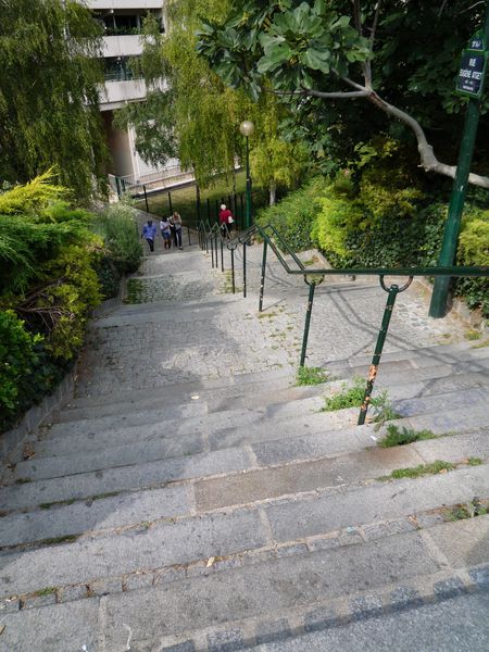 Jardin Brassaï - escalier plongeant