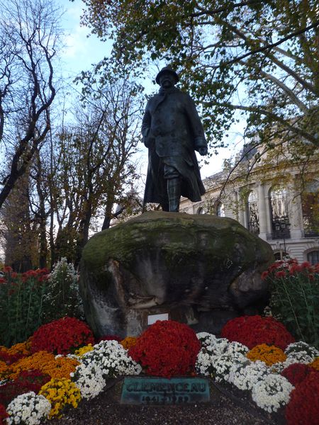 Bronze de Georges Clémenceau - II novembre - Rond Point de