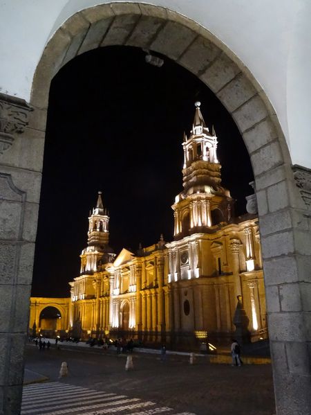 Arequipa cathédrale nuit