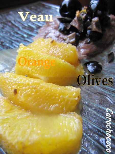 veau olives oranges