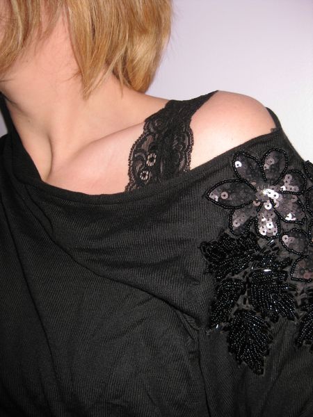 Pull zara sequins épaule (5)