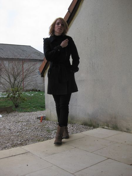 Manteau officier gris