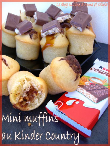 Mini muffins au kinder country - La cuisine d&amp;#39;Anna et Olivia