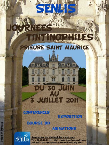 Affiche des Journées Tintinophiles de Senlis 2011