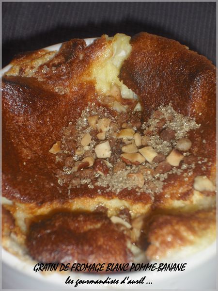 gratin de fromage blanc pomme-banane