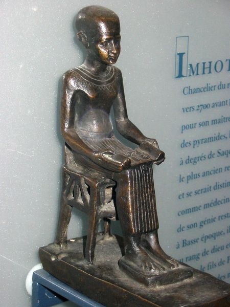 Imhotep-Louvre - Source Hu Totya -