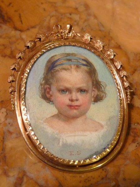 portrait petite fille monture en or napoleon III