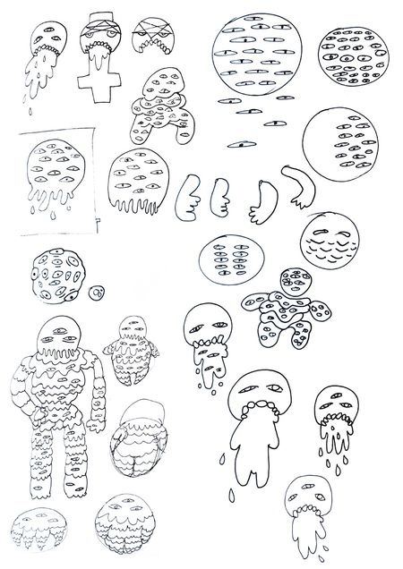 hyakume yokai teratoiid scans dessins dessin esquisses