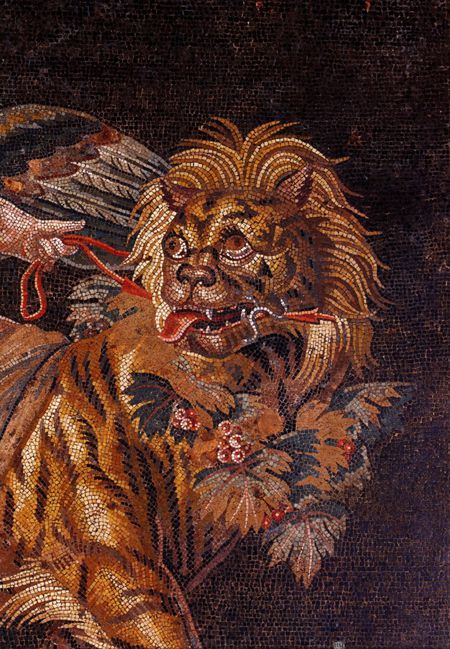 mosaique lion