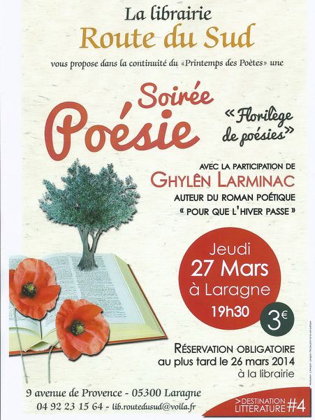 2014-03-27 affiche soirée poésie Laragne