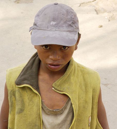 Madagascar, Tananarive, gamin des rues