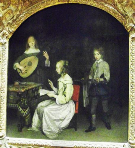 Gerard Ter Borch Le Concert avec joueur de luth théorbé