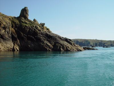 ile-sercq passage du Gouliot entrebrequou etFde Sercq