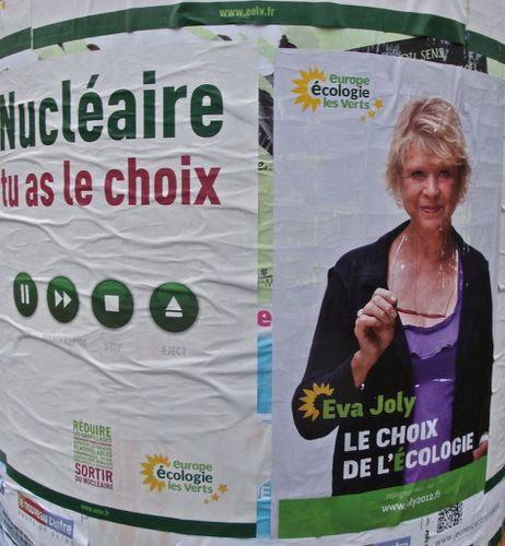 affiche Présidentielle 2012 Eva Joly nucléaire 3