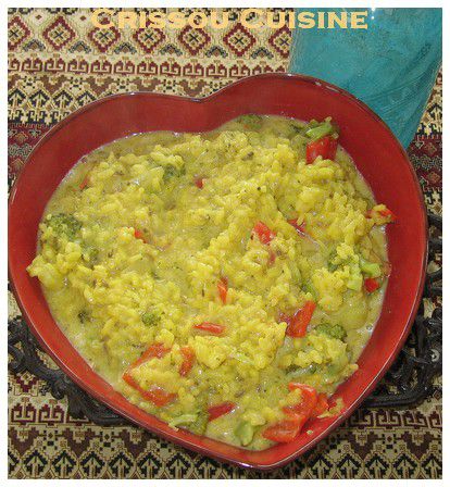 risotto brocoli et poivrons