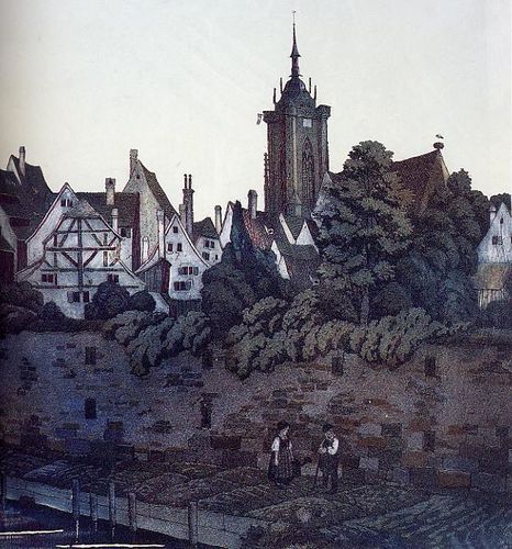 Colmar : le mur d'enceinte de la ville