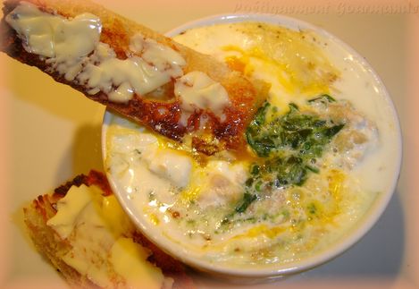 oeuf cocotte poulet épinards 1