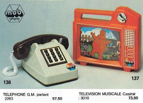 Téléphone et Télé MOB 1979