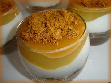 verrines compote et conf de lait