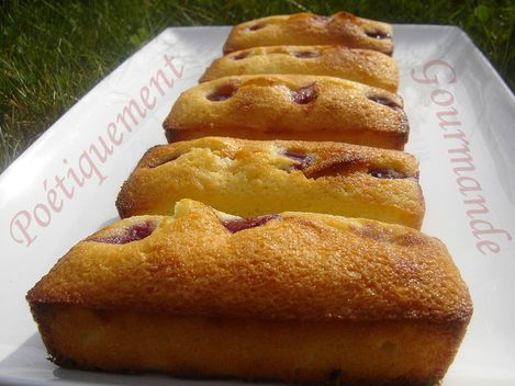 financiers aux cerises plat