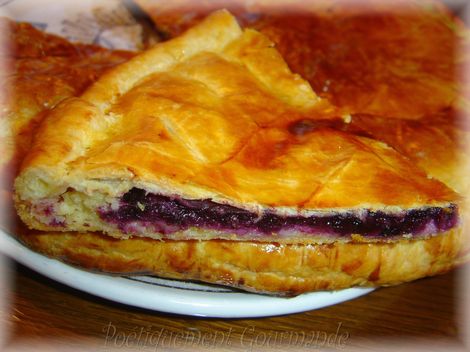 galette des rois myrtilles citron part