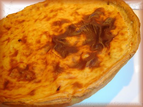 tarte au flan patissier pommes spéculoos