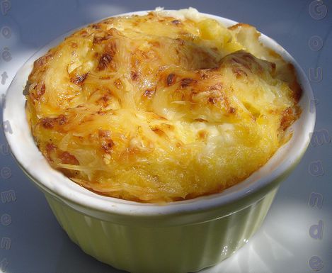 gratin de polenta au chèvre