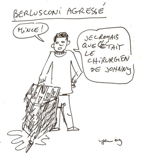 berlusconi agressé
