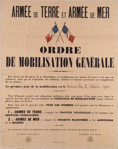 Mobilisation générale 14-18