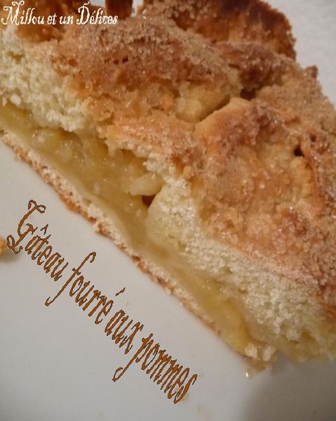 gâteau fourré aux pommes 