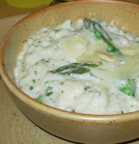 Risotto d'asperges vertes au chèvre3