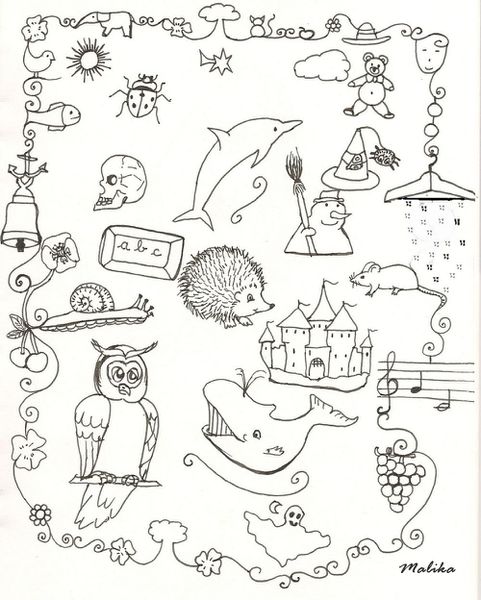 Dessin fourre-tout original