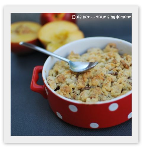 crumble pêches - Nectarines2