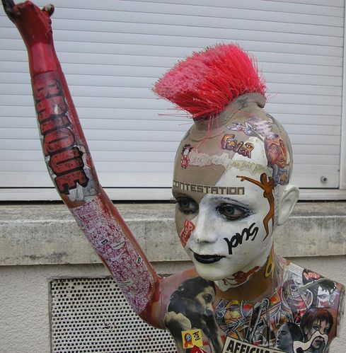 mannequin punk tête