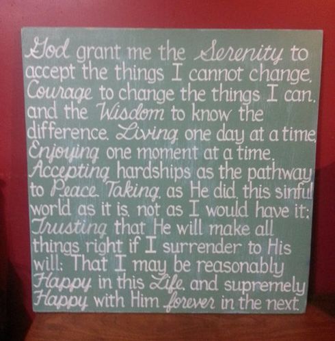 serenity prayer 105 longue