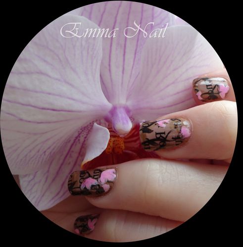 Nail Art fleur 1