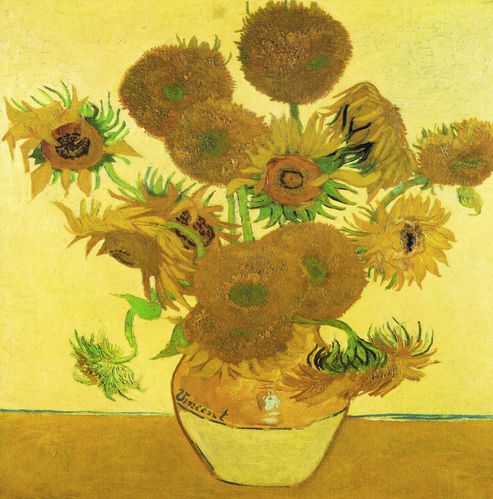 National  Gallery on Van Gogh   Nature Morte Aux Tournesols   Lankaart