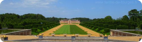 chateau champ de bataille jardin vue