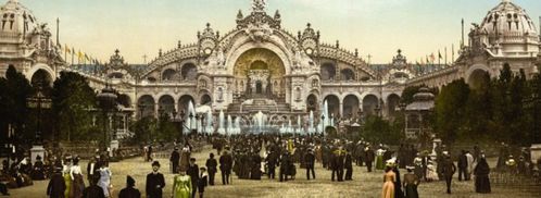 le chateau deau and plaza exposition universal 1900 paris f