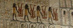 Mur latéral de la tombe de Ramsès VI