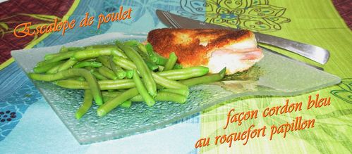 Escalope de poulet façon cordon bleu au roquefort2